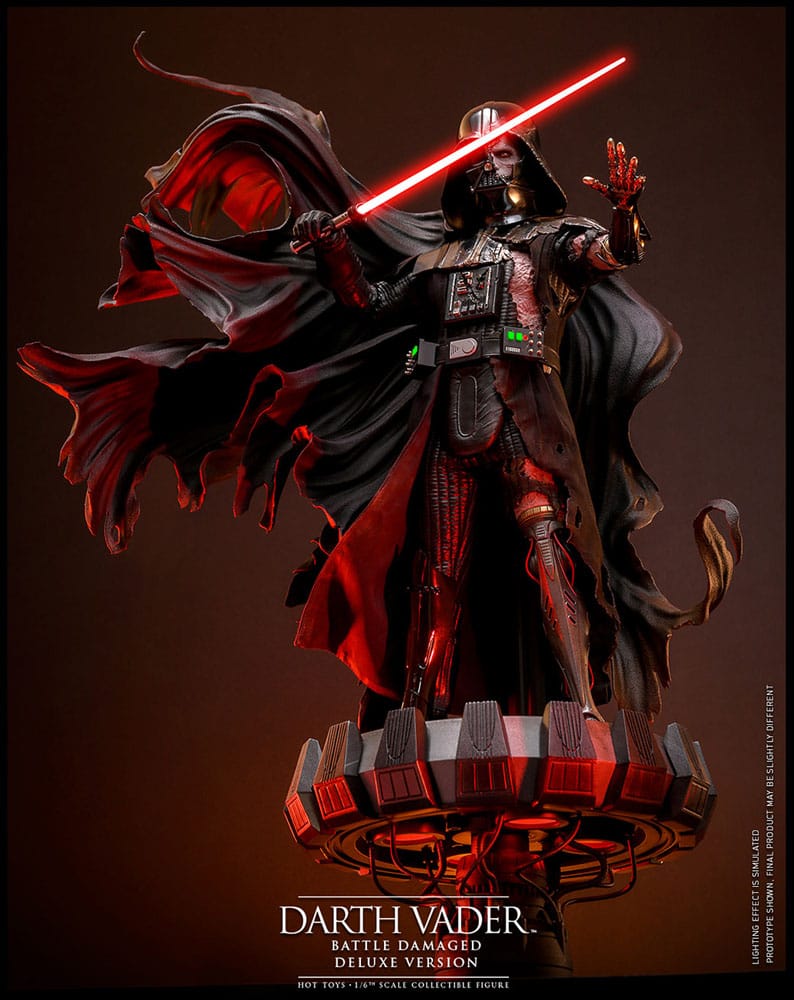 Star Wars Actionfigur 1/6 Darth Vader (Battle Damaged) Deluxe Version 35 cm Image 4