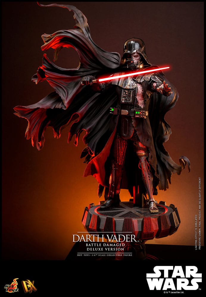 Star Wars Actionfigur 1/6 Darth Vader (Battle Damaged) Deluxe Version 35 cm Image 5