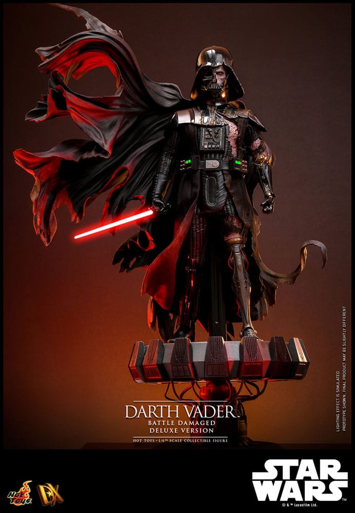 Star Wars Actionfigur 1/6 Darth Vader (Battle Damaged) Deluxe Version 35 cm Image 6