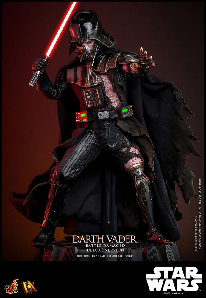 Star Wars Actionfigur 1/6 Darth Vader (Battle Damaged) Deluxe Version 35 cm Image 8