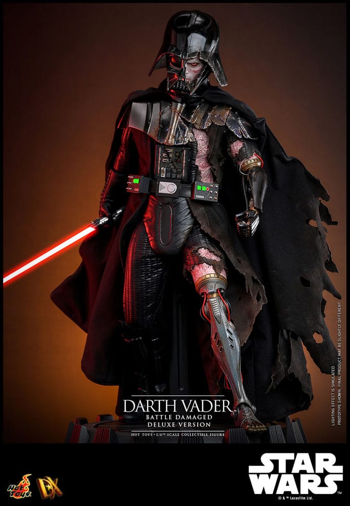 Star Wars Actionfigur 1/6 Darth Vader (Battle Damaged) Deluxe Version 35 cm Image 9