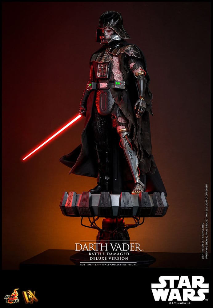 Star Wars Actionfigur 1/6 Darth Vader (Battle Damaged) Deluxe Version 35 cm Image 10