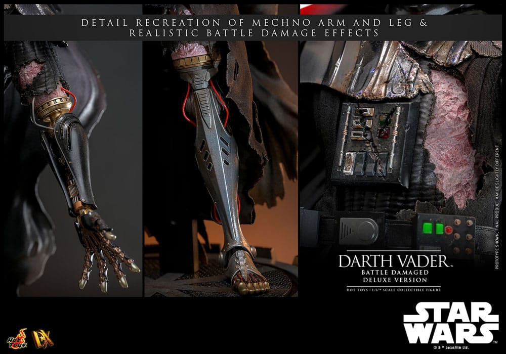 Star Wars Actionfigur 1/6 Darth Vader (Battle Damaged) Deluxe Version 35 cm Image 22
