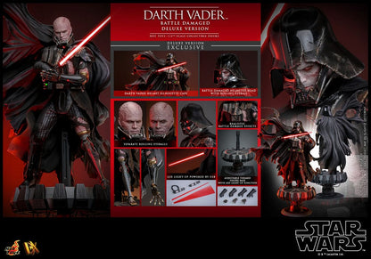 Star Wars Actionfigur 1/6 Darth Vader (Battle Damaged) Deluxe Version 35 cm Image 24