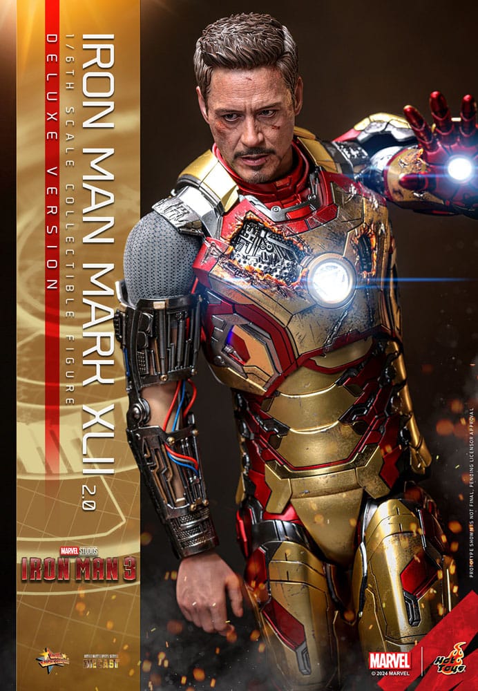 Iron Man 3 Movie Masterpiece Diecast Actionfigur 1/6 Iron Man Mark XLII (2.0) Deluxe 32 cm Image 2
