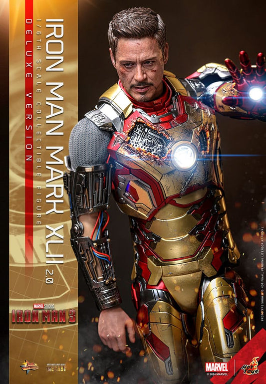 Iron Man 3 Movie Masterpiece Diecast Actionfigur 1/6 Iron Man Mark XLII (2.0) Deluxe 32 cm Image 2