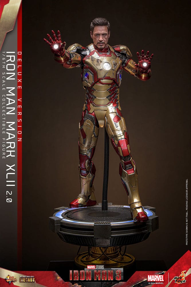 Iron Man 3 Movie Masterpiece Diecast Actionfigur 1/6 Iron Man Mark XLII (2.0) Deluxe 32 cm Image 3