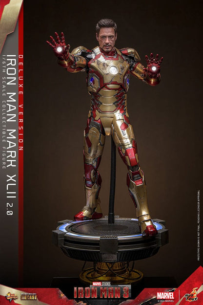 Iron Man 3 Movie Masterpiece Diecast Actionfigur 1/6 Iron Man Mark XLII (2.0) Deluxe 32 cm Image 3