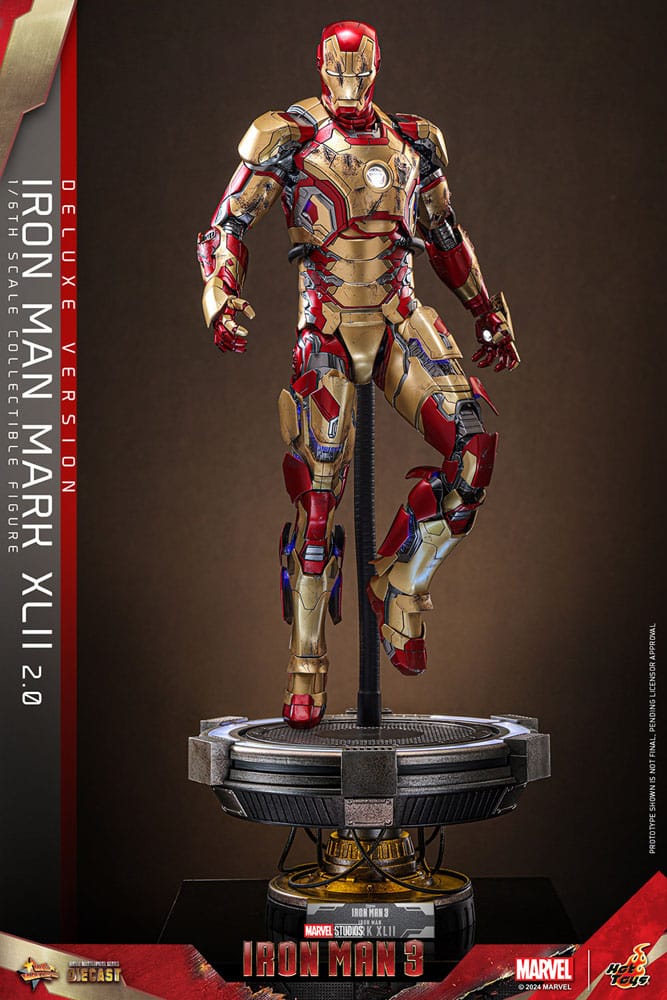 Iron Man 3 Movie Masterpiece Diecast Actionfigur 1/6 Iron Man Mark XLII (2.0) Deluxe 32 cm Image 4