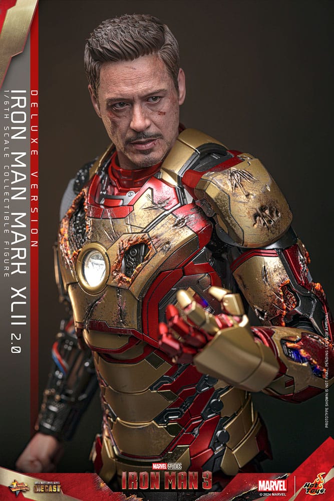 Iron Man 3 Movie Masterpiece Diecast Actionfigur 1/6 Iron Man Mark XLII (2.0) Deluxe 32 cm Image 5