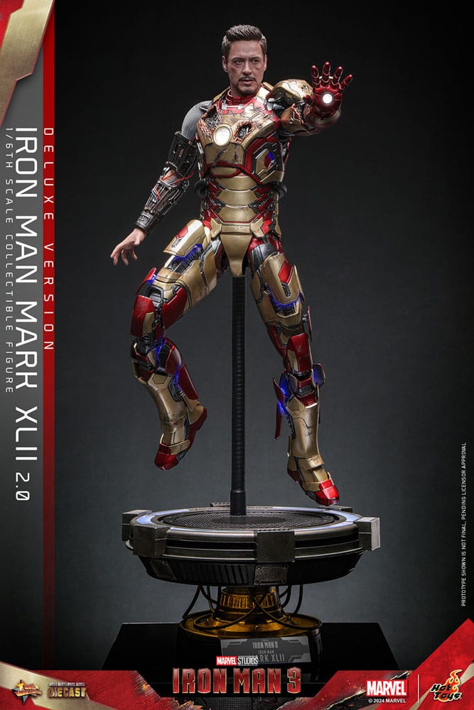 Iron Man 3 Movie Masterpiece Diecast Actionfigur 1/6 Iron Man Mark XLII (2.0) Deluxe 32 cm Image 6