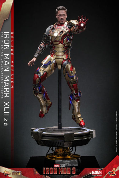Iron Man 3 Movie Masterpiece Diecast Actionfigur 1/6 Iron Man Mark XLII (2.0) Deluxe 32 cm Image 6
