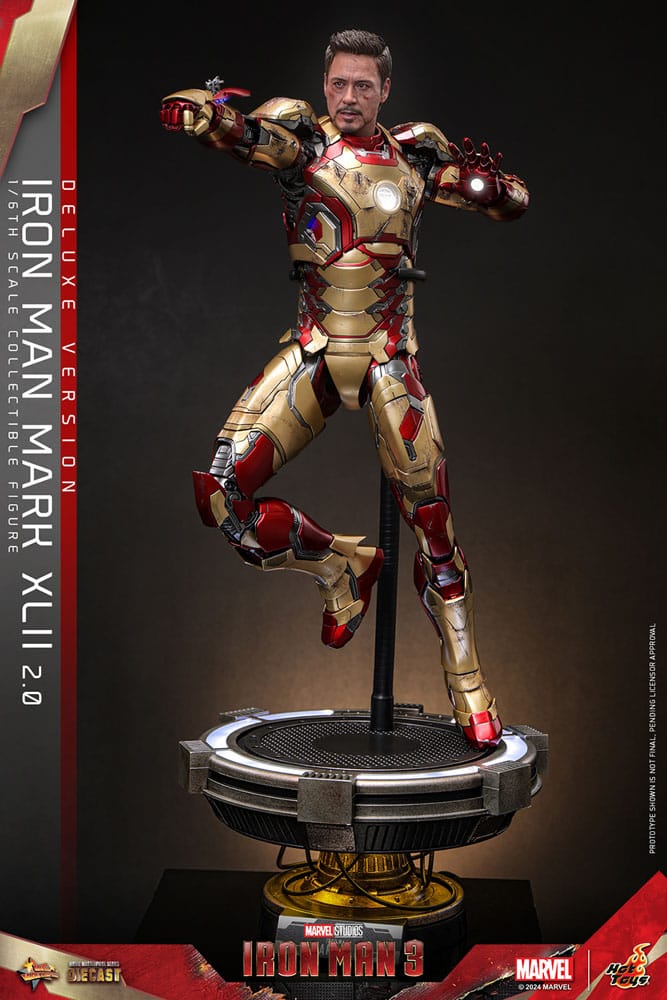 Iron Man 3 Movie Masterpiece Diecast Actionfigur 1/6 Iron Man Mark XLII (2.0) Deluxe 32 cm Image 9