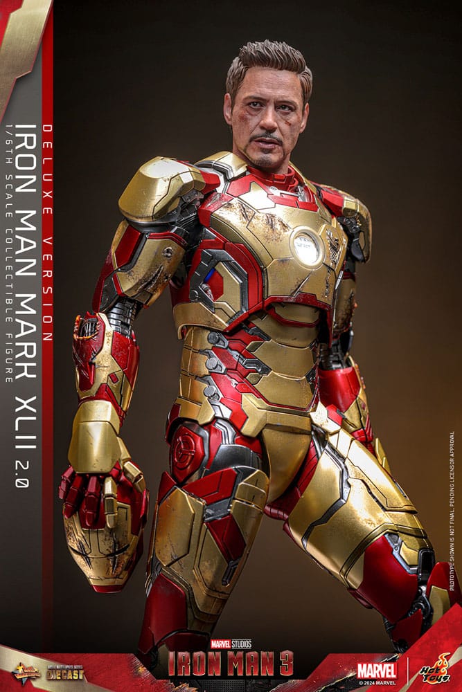 Iron Man 3 Movie Masterpiece Diecast Actionfigur 1/6 Iron Man Mark XLII (2.0) Deluxe 32 cm Image 10