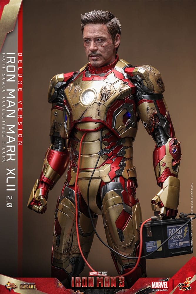 Iron Man 3 Movie Masterpiece Diecast Actionfigur 1/6 Iron Man Mark XLII (2.0) Deluxe 32 cm Image 11