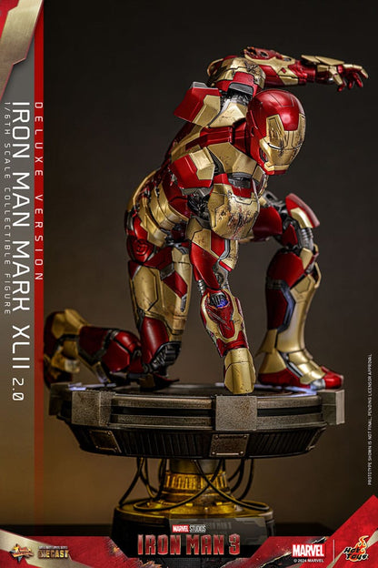 Iron Man 3 Movie Masterpiece Diecast Actionfigur 1/6 Iron Man Mark XLII (2.0) Deluxe 32 cm Image 13