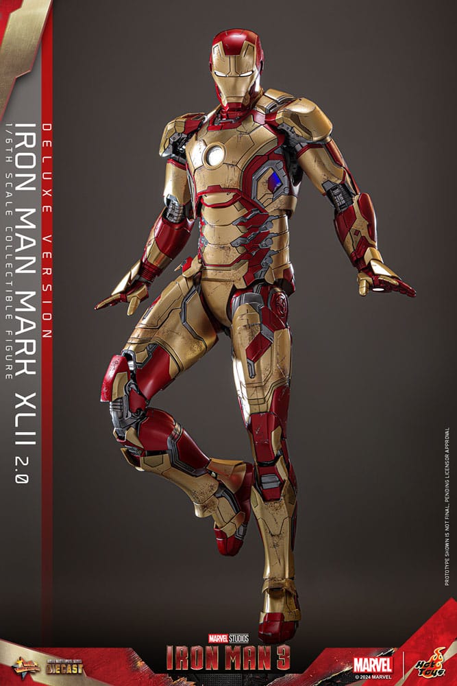 Iron Man 3 Movie Masterpiece Diecast Actionfigur 1/6 Iron Man Mark XLII (2.0) Deluxe 32 cm Image 15