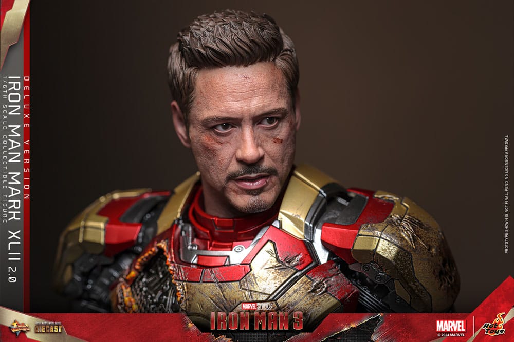 Iron Man 3 Movie Masterpiece Diecast Actionfigur 1/6 Iron Man Mark XLII (2.0) Deluxe 32 cm Image 17