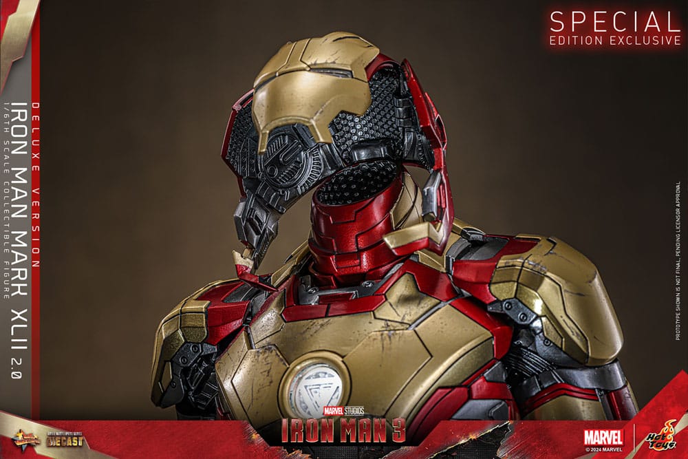 Iron Man 3 Movie Masterpiece Diecast Actionfigur 1/6 Iron Man Mark XLII (2.0) Deluxe 32 cm Image 23