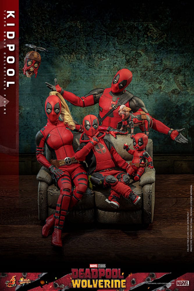 Deadpool & Wolverine Movie Masterpiece Actionfigur 1/6 Kidpool 22 cm Image 14