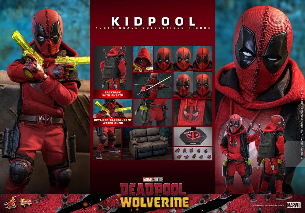Deadpool & Wolverine Movie Masterpiece Actionfigur 1/6 Kidpool 22 cm Image 23