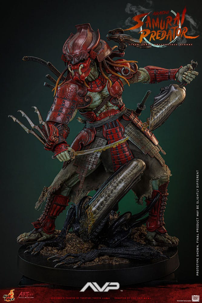 Alien vs. Predator Artist Collection Actionfigur 1/6 Akaoni Samurai Predator 35 cm Image 4