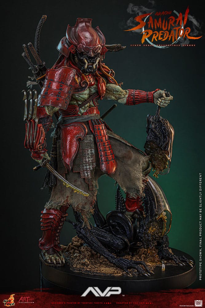Alien vs. Predator Artist Collection Actionfigur 1/6 Akaoni Samurai Predator 35 cm Image 7