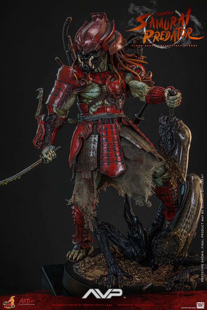 Alien vs. Predator Artist Collection Actionfigur 1/6 Akaoni Samurai Predator 35 cm Image 8