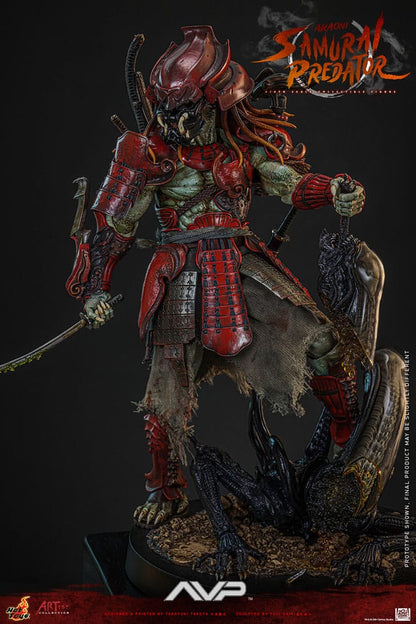 Alien vs. Predator Artist Collection Actionfigur 1/6 Akaoni Samurai Predator 35 cm Image 8