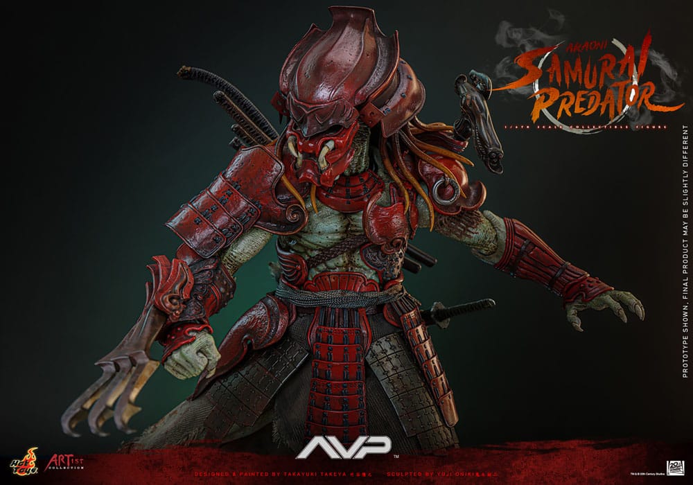 Alien vs. Predator Artist Collection Actionfigur 1/6 Akaoni Samurai Predator 35 cm Image 11