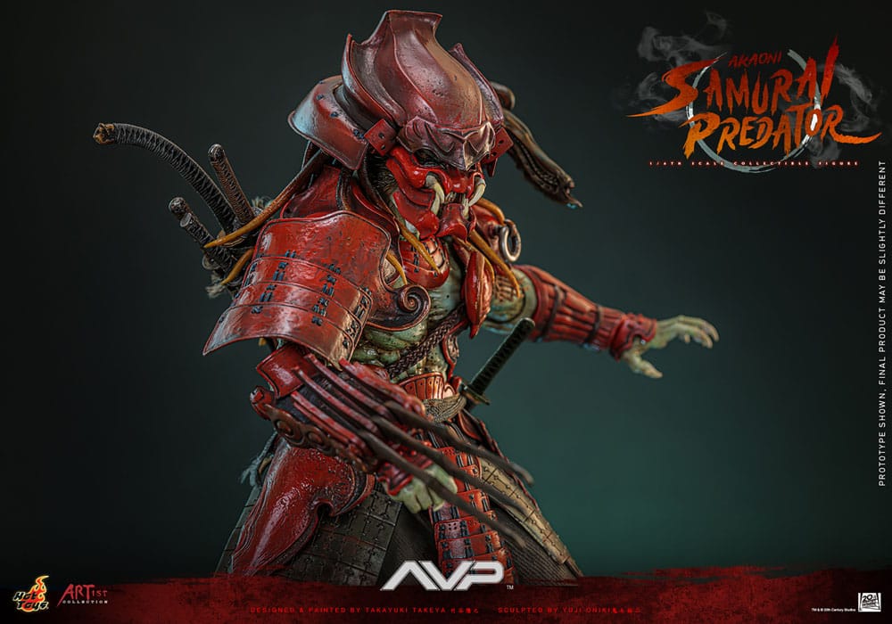 Alien vs. Predator Artist Collection Actionfigur 1/6 Akaoni Samurai Predator 35 cm Image 12