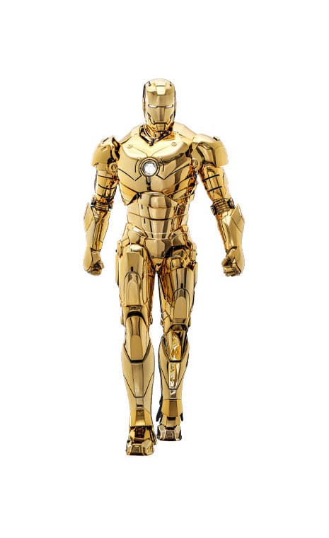 Iron Man Movie Masterpiece Diecast Actionfigur 1/6 Iron Man Mark III (Gold Color Version) Hot Toys Exclusive 33 cm Image 1
