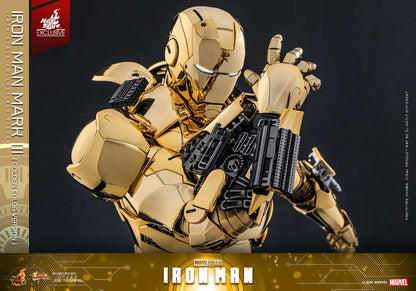 Iron Man Movie Masterpiece Diecast Actionfigur 1/6 Iron Man Mark III (Gold Color Version) Hot Toys Exclusive 33 cm Image 5