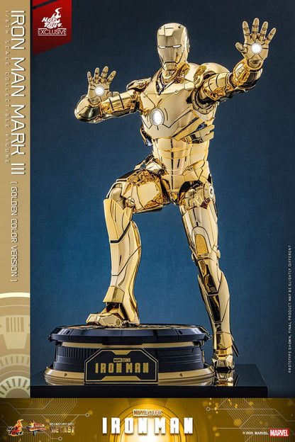 Iron Man Movie Masterpiece Diecast Actionfigur 1/6 Iron Man Mark III (Gold Color Version) Hot Toys Exclusive 33 cm Image 6