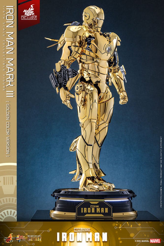 Iron Man Movie Masterpiece Diecast Actionfigur 1/6 Iron Man Mark III (Gold Color Version) Hot Toys Exclusive 33 cm Image 7