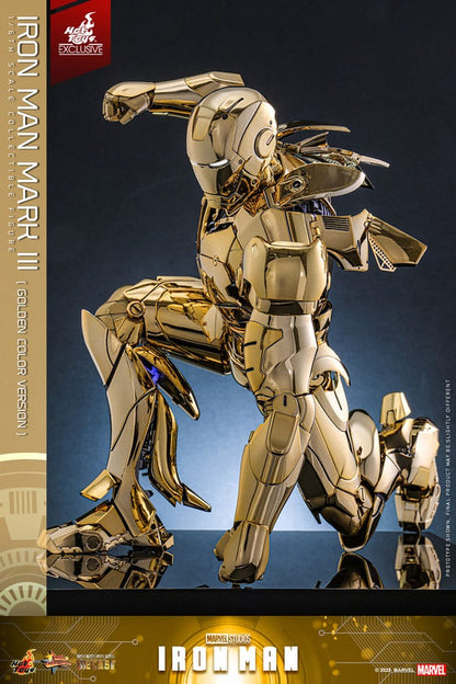 Iron Man Movie Masterpiece Diecast Actionfigur 1/6 Iron Man Mark III (Gold Color Version) Hot Toys Exclusive 33 cm Image 8