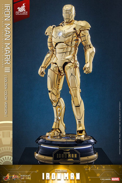 Iron Man Movie Masterpiece Diecast Actionfigur 1/6 Iron Man Mark III (Gold Color Version) Hot Toys Exclusive 33 cm Image 11