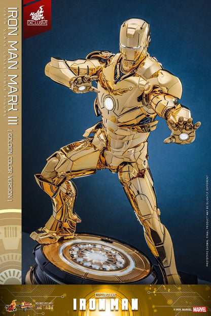Iron Man Movie Masterpiece Diecast Actionfigur 1/6 Iron Man Mark III (Gold Color Version) Hot Toys Exclusive 33 cm Image 12