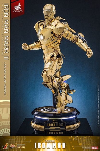 Iron Man Movie Masterpiece Diecast Actionfigur 1/6 Iron Man Mark III (Gold Color Version) Hot Toys Exclusive 33 cm Image 13