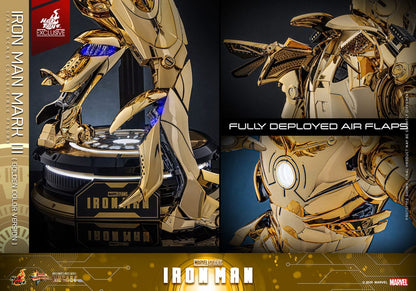 Iron Man Movie Masterpiece Diecast Actionfigur 1/6 Iron Man Mark III (Gold Color Version) Hot Toys Exclusive 33 cm Image 17