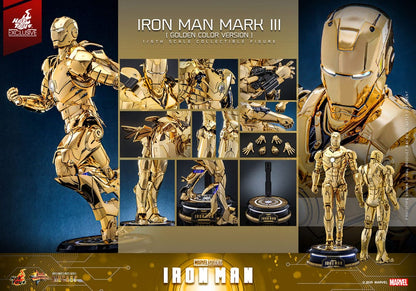 Iron Man Movie Masterpiece Diecast Actionfigur 1/6 Iron Man Mark III (Gold Color Version) Hot Toys Exclusive 33 cm Image 19