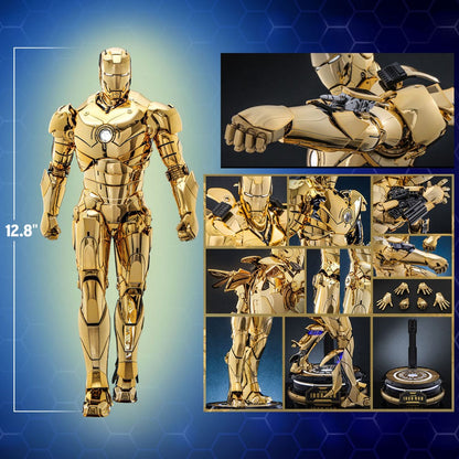 Iron Man Movie Masterpiece Diecast Actionfigur 1/6 Iron Man Mark III (Gold Color Version) Hot Toys Exclusive 33 cm Image 20