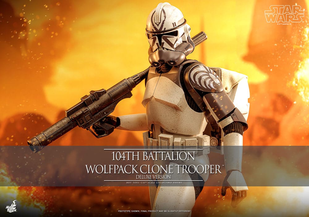 Star Wars The Clone Wars Actionfigur 1/6 104th Battalion Wolfpack Clone Trooper Deluxe Version 30 cm Image 2
