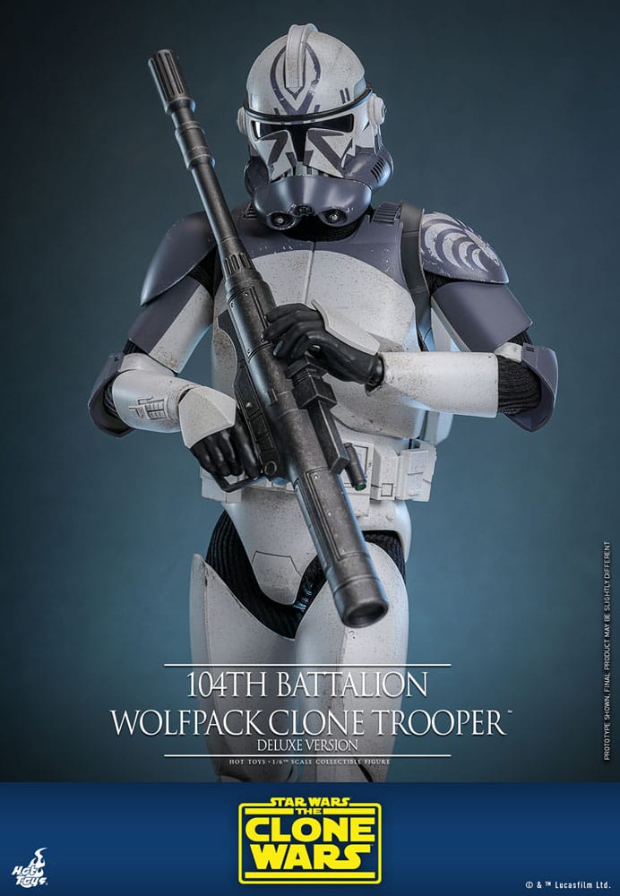 Star Wars The Clone Wars Actionfigur 1/6 104th Battalion Wolfpack Clone Trooper Deluxe Version 30 cm Image 3