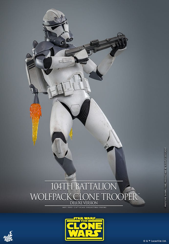 Star Wars The Clone Wars Actionfigur 1/6 104th Battalion Wolfpack Clone Trooper Deluxe Version 30 cm Image 12
