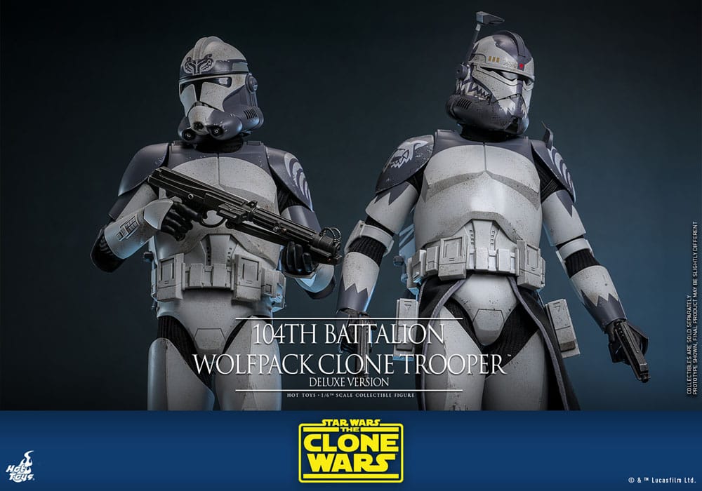 Star Wars The Clone Wars Actionfigur 1/6 104th Battalion Wolfpack Clone Trooper Deluxe Version 30 cm Image 16