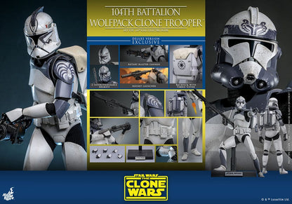 Star Wars The Clone Wars Actionfigur 1/6 104th Battalion Wolfpack Clone Trooper Deluxe Version 30 cm Image 18