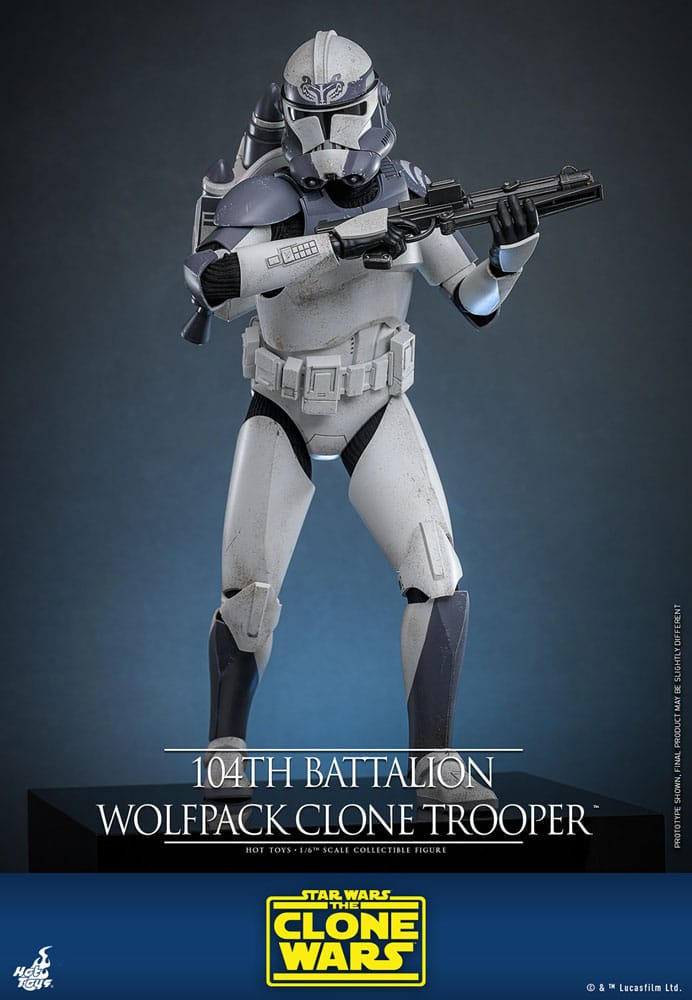 Star Wars The Clone Wars Actionfigur 1/6 104th Battalion Wolfpack Clone Trooper 30 cm Image 7