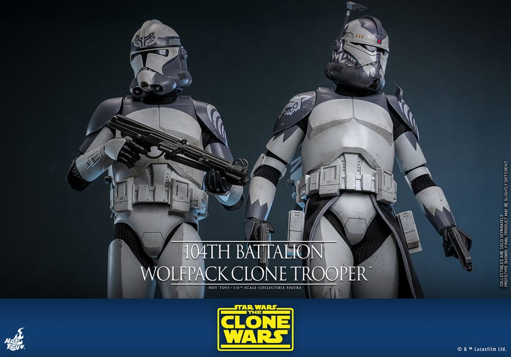 Star Wars The Clone Wars Actionfigur 1/6 104th Battalion Wolfpack Clone Trooper 30 cm Image 11