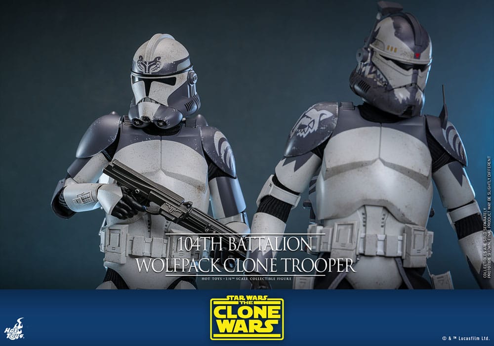 Star Wars The Clone Wars Actionfigur 1/6 104th Battalion Wolfpack Clone Trooper 30 cm Image 12